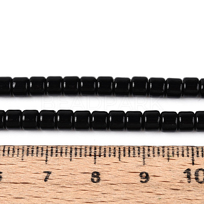 Opaque Solid Color Glass Beads Strands LS-GLAA-N065-4x4mm-C10-1