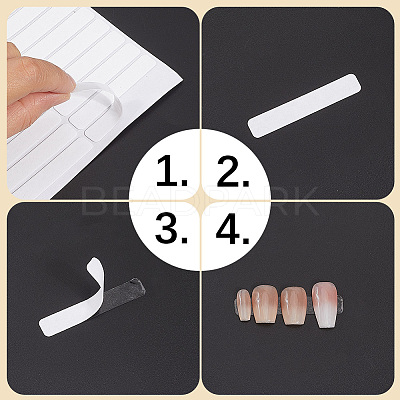 Nail Adhesive Strip AJEW-CP0008-98A-1