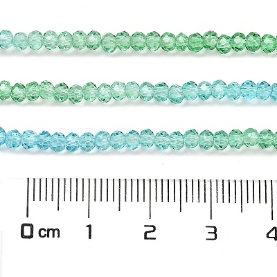 Transparent Painted Glass Beads Strands X1-DGLA-A034-T1mm-A17-1