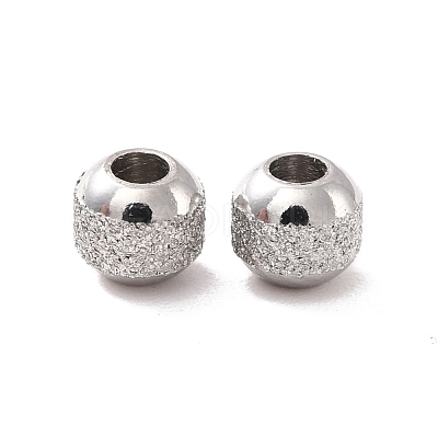 Non-Tarnish Textured 304 Stainless Steel Beads STAS-P306-01A-P-1