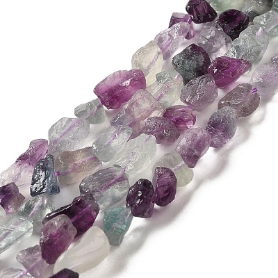 Raw Rough Natural Fluorite Beads Strands G-I283-G02-01-1
