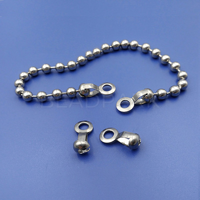 304 Stainless Steel Ball Chain Connectors STAS-WH0014-28D-P-1