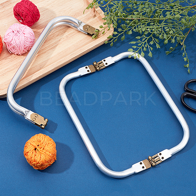 2Pcs Aluminum Purse Frame Handle FIND-PH0003-36-1