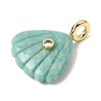 Natural Amazonite Carved Pendants X-G-C282-05I-1