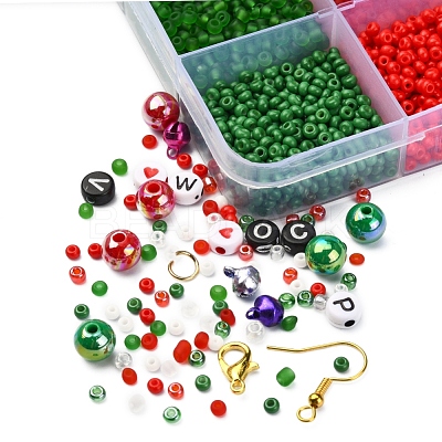 DIY Christmas Earring and Bracelet Making Kit DIY-YW0005-85-1