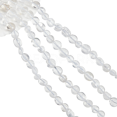 2 Strands Natural Quartz Crystal Beads Strands G-NB0004-28-1
