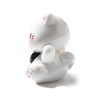 Opaque Cute Little Cat Resin Ornament RESI-S015-02B-1