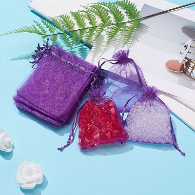 Organza Gift Bags with Drawstring OP-R016-9x12cm-20-1