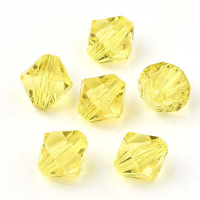Transparent Acrylic Beads TACR-S146-4mm-09-1