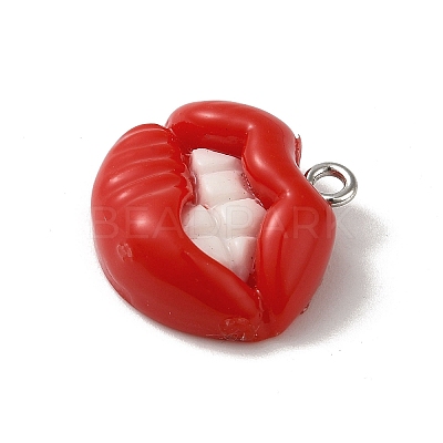 Opaque Resin Pendants FIND-Z043-03B-1