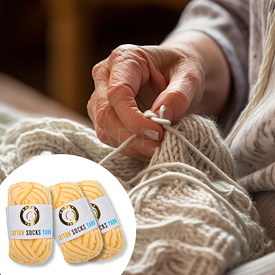 3 Skeins 3-Ply Cotton Yarn YCOR-DJ0001-06C-1