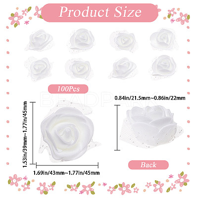 3D Foam Rose Ornament Accessories DIY-WH0304-623I-1
