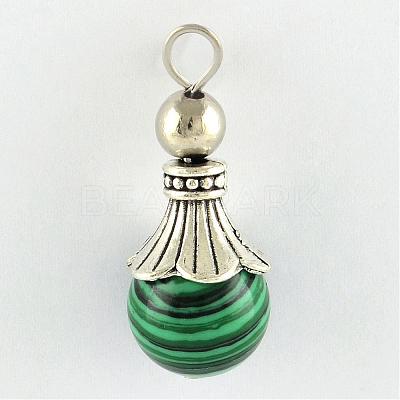 Malachite Pendants G-Q459-02G-1