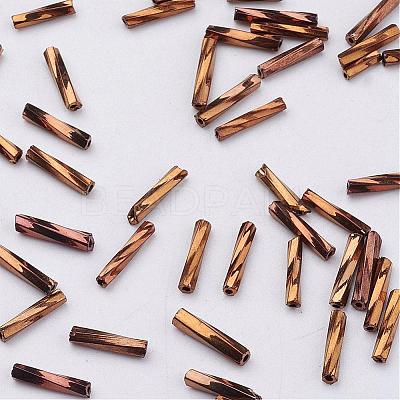 Glass Twisted Bugle Beads SEED-E002-5mm-881#-1