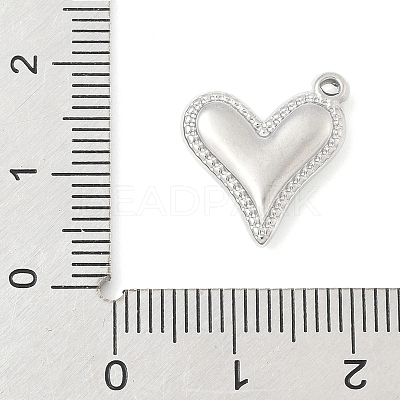 304 Stainless Steel Heart Pendants STAS-R162-01P-01-1