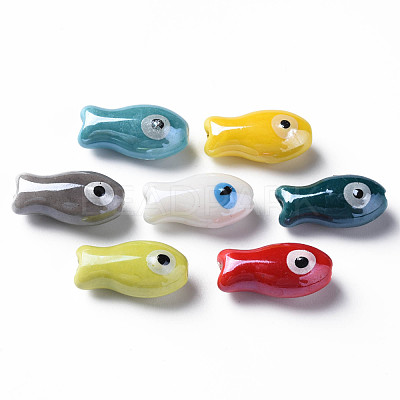 Handmade Porcelain Beads PORC-T007-06-1