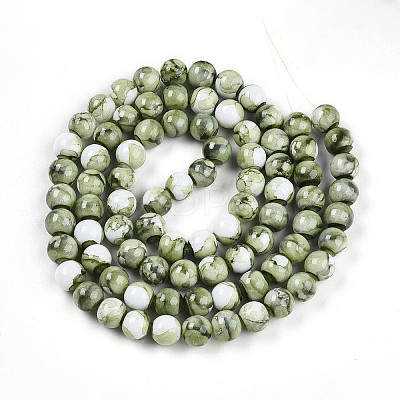 Baking Paint Glass Beads X1-DGLA-N003-10mm-C06-1