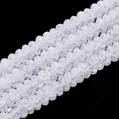 Synthetic Crackle Quartz Beads Strands X-G-S285-09-1