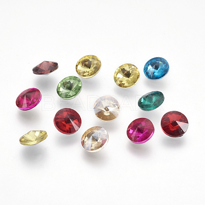 Glass Pointed Back Rhinestone RGLA-R003-8mm-M-1