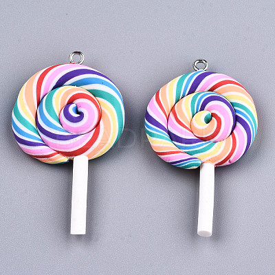 Handmade Polymer Clay Charms X-CLAY-T016-80B-1