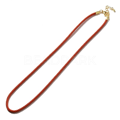 Nylon Milan Cord Necklace Making MAK-M028-01G-07-1