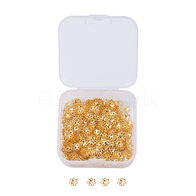 Multi-Petal Iron Bead Caps IFIN-YW0001-12G-1