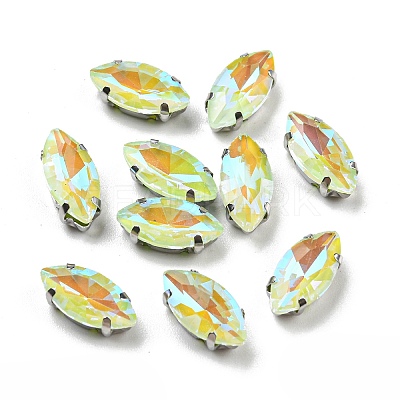 Mocha Fluorescent(MI) Horse Eye Sew on Rhinestone LS-GGLA-R043-01A-P06-1