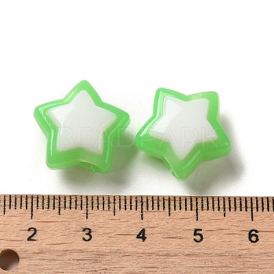Imitation Jelly Transparent Acrylic Beads SACR-R741-03C-1
