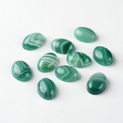 Natural Agate Oval Cabochons X-G-L347-01A-1