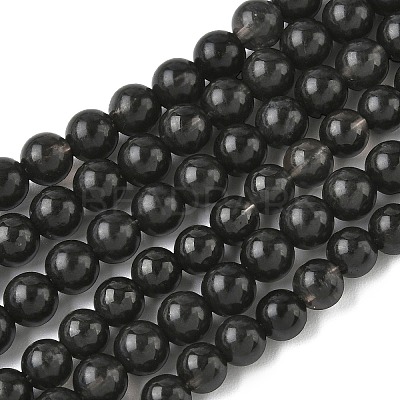 Natural Ice Obsidian Beads Strands G-P590-A01-6mm-03-1