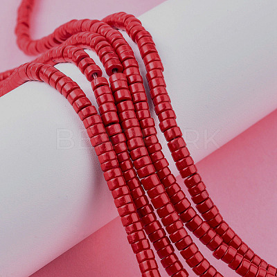 Synthetic Turquoise Beads Strands TURQ-G110-8x4mm-01-1