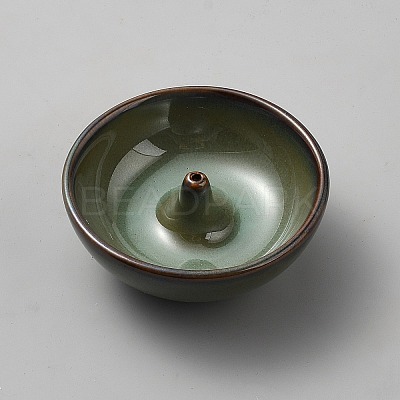 Ceramic Incense Burners Holder AJEW-WH0709-432A-1