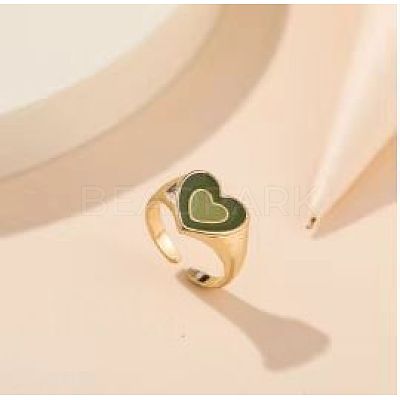 Adjustable Zinc Alloy and Enamel Cuff Rings FS-WG1B4E2-05-1