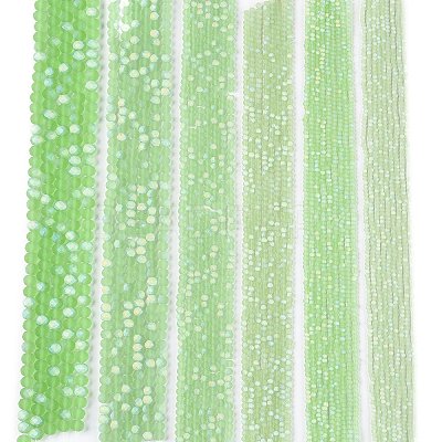 Transparent Glass Beads Strands EGLA-A044-T6mm-MB09-1