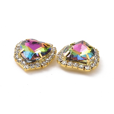 Heart Sew on Rhinestone DIY-E062-03G-03-1