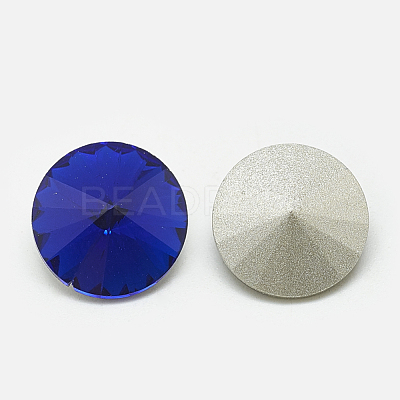 Pointed Back Glass Rhinestone Cabochons RGLA-T086-8mm-11-1