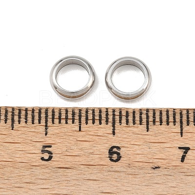 Tarnish Resistant Ring 304 Stainless Steel Spacer Beads STAS-N020-11-7mm-1