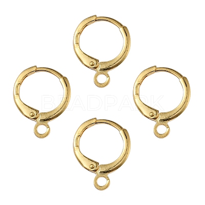 Brass Huggie Hoop Earring Findings KK-YW0001-51-1