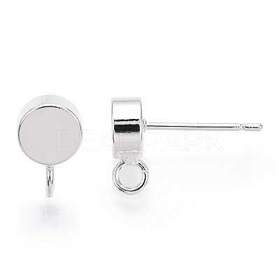 Brass Stud Earring Findings KK-T038-293S-1