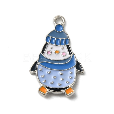 Winter Theme Alloy Enamel Pendants ENAM-M002-04L-P-1