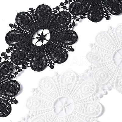 Flower Polyester Embroidery Lace Ribbon OCOR-XCP0002-63-1
