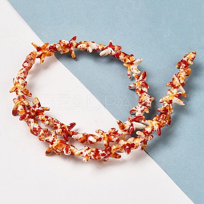 Synthetic Turquoise Dyed Beads Strands G-P507-04C-1