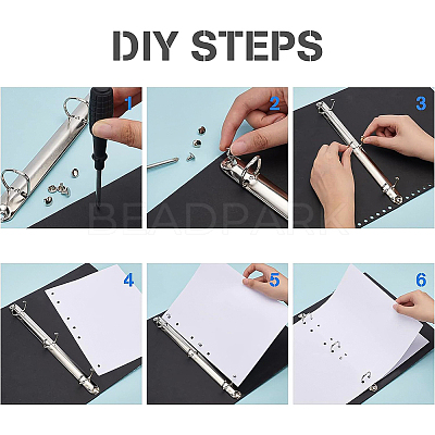 Steel A4 Notebook 3-Ring Binder Mechanism FIND-BC0003-19-1