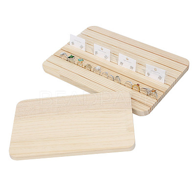 6-Slot Rectangle Jewelry Slotted Display Stands WOCR-PW0003-58-1