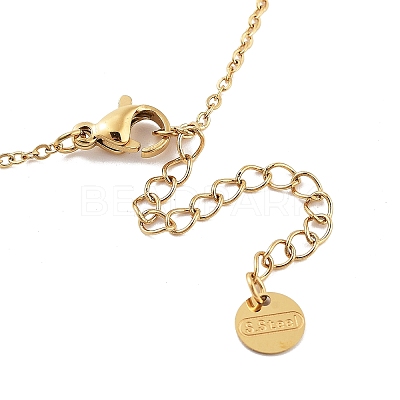 Golden 304 Stainless Steel Necklace NJEW-K252-09G-04-1