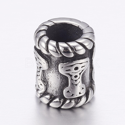 304 Stainless Steel Beads STAS-E144-303AS-1