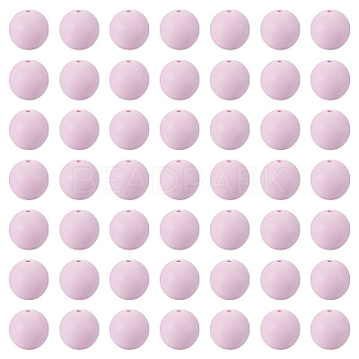 50Pcs Food Grade Eco-Friendly Silicone Beads SIL-TA0002-89F-1