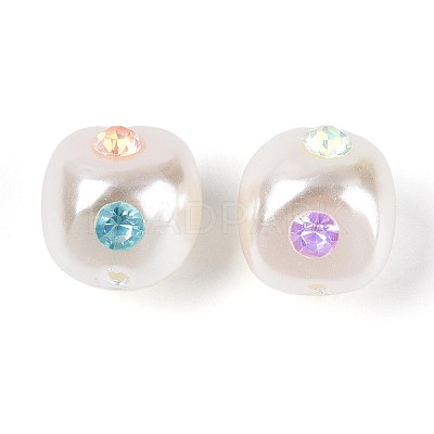 ABS Plastic Imitation Pearl Beads SACR-T017-77A-1