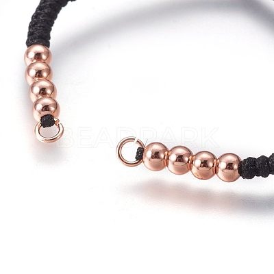Nylon Cord Braided Bead Bracelets Making BJEW-F360-FRG08-1