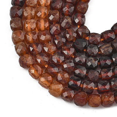 Gradient Color Natural Garnet Beads Strands G-D103-C06-1
